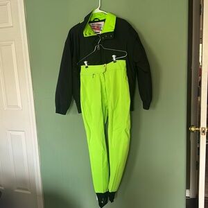 Vintage 80’s Neon Ski Set- Jacket and Pants with Stir-Up